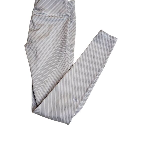 Alo Yoga‎ Gray Striped High Waisted Leggings Sz XS - Picture 6 of 12